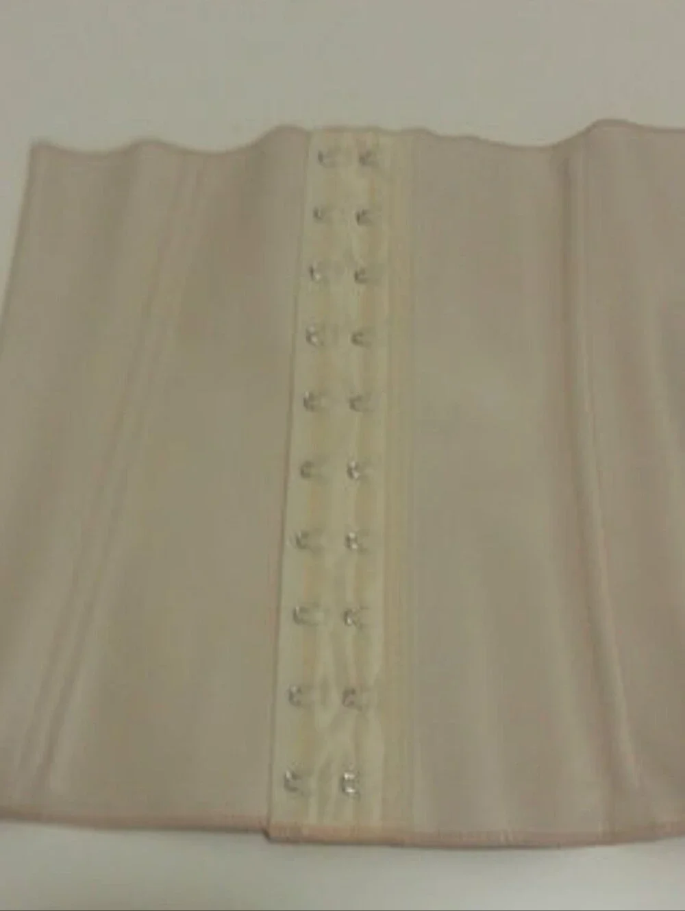 Beige Waist Cincher with Front Hook Closures